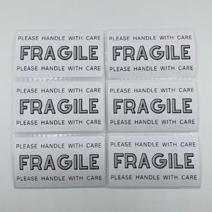 500 Fragile Thermal Labels Stickers for Resellers Packing and Shipping